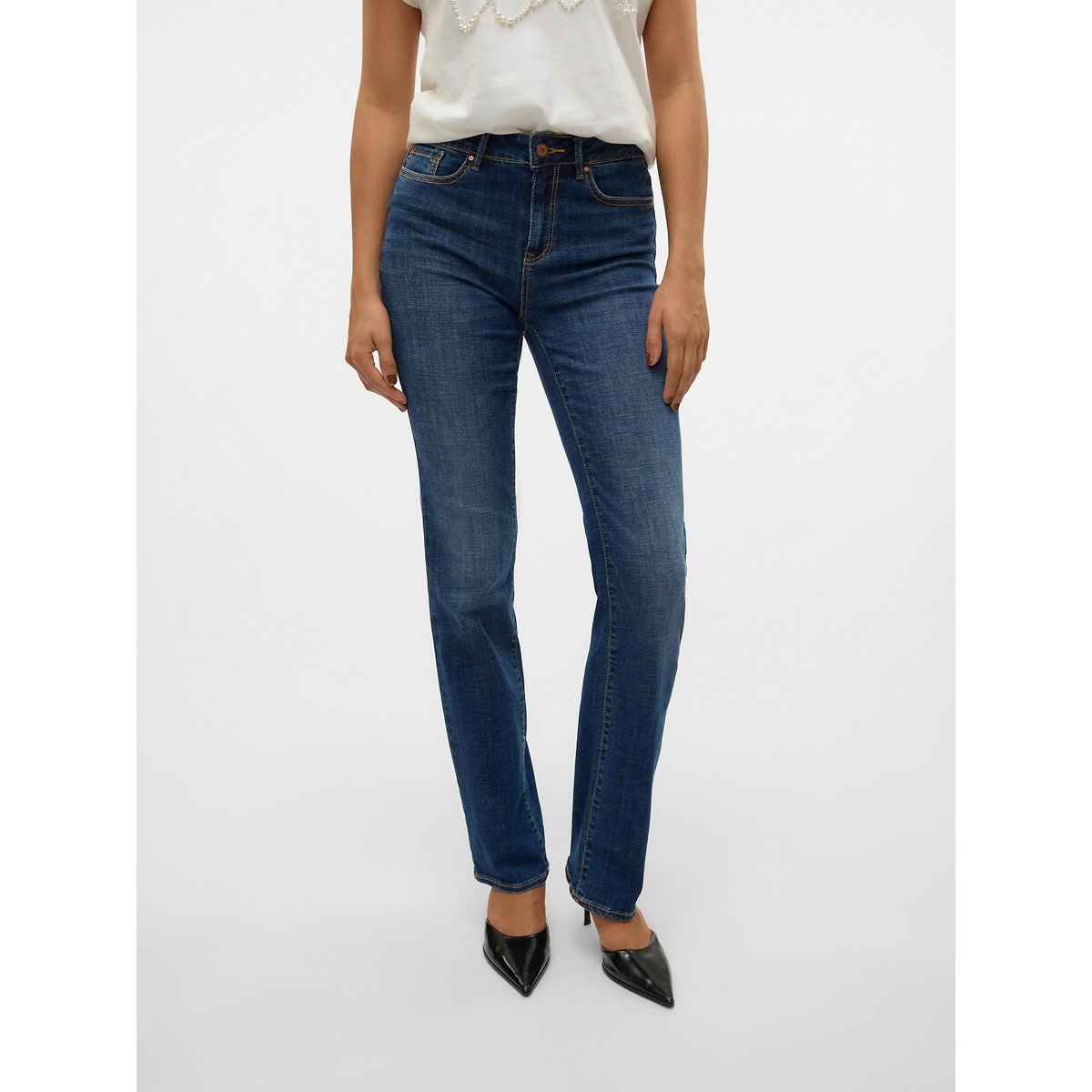 Vero Moda Rechte Jeans, Standaard Taille