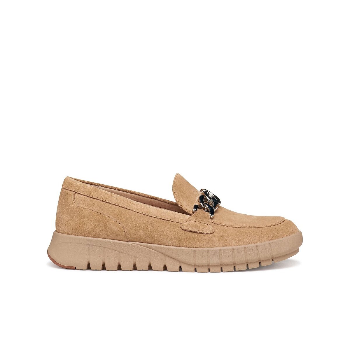 Geox Flextride Suede Loafers Women's Camel Size 39