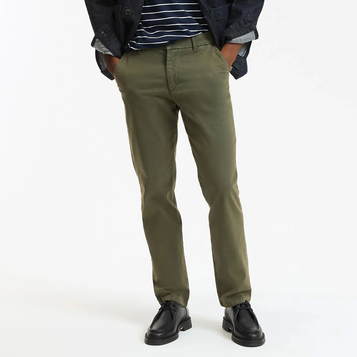 Pantalon chino Regular, signature FRANÇOIS