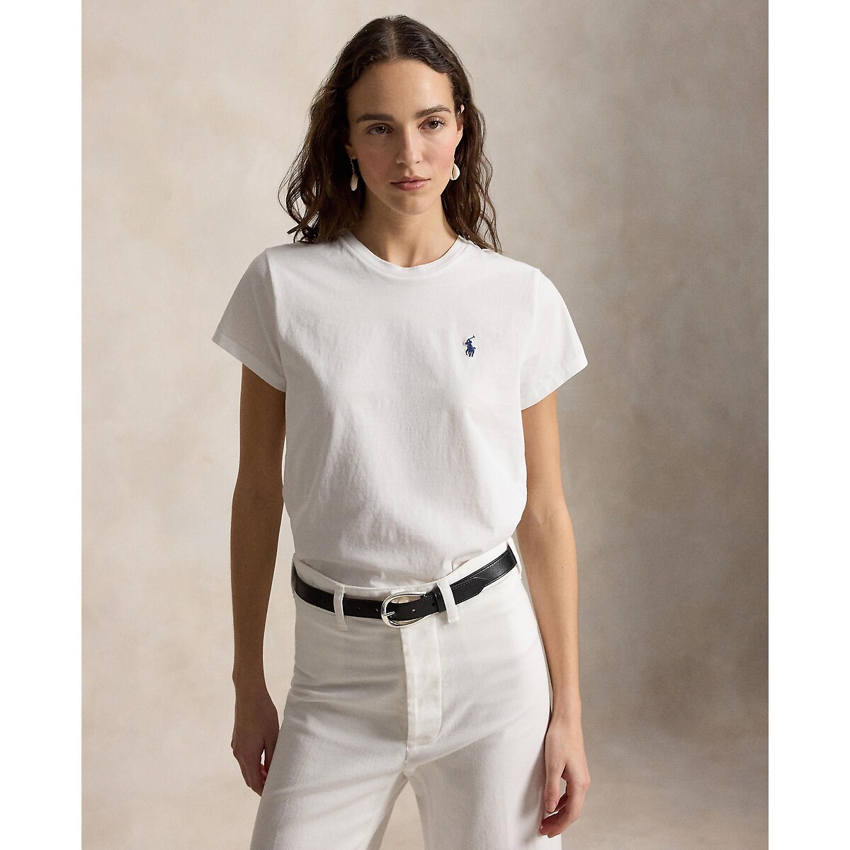 Polo Ralph Lauren Crew Neck T-Shirt With Short Sleeves Women's White Small