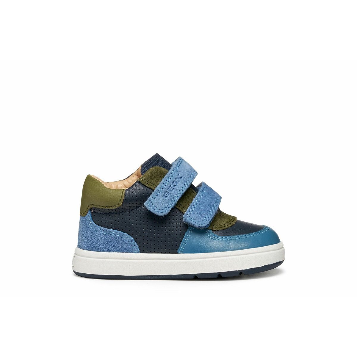 Geox Biglia Trainers With Touch 'N' Close Fastening Navy Blue Size 21 (4.5) Kids