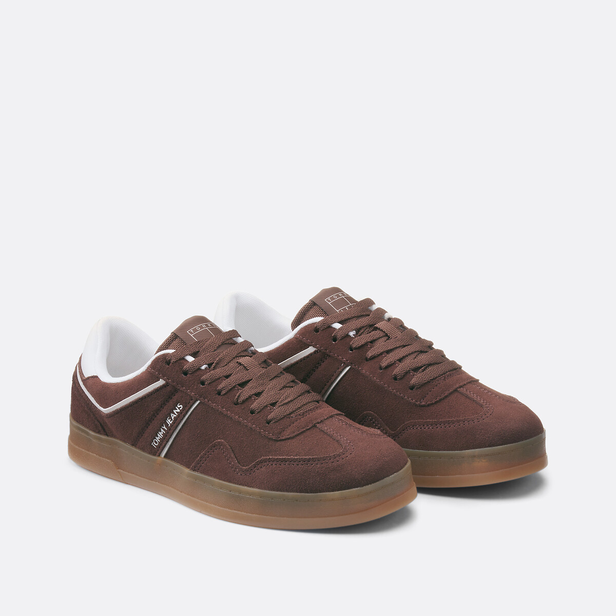 Tommy Jeans The Greenwich Suede Trainers Men's Brown Size 44 (9.5)