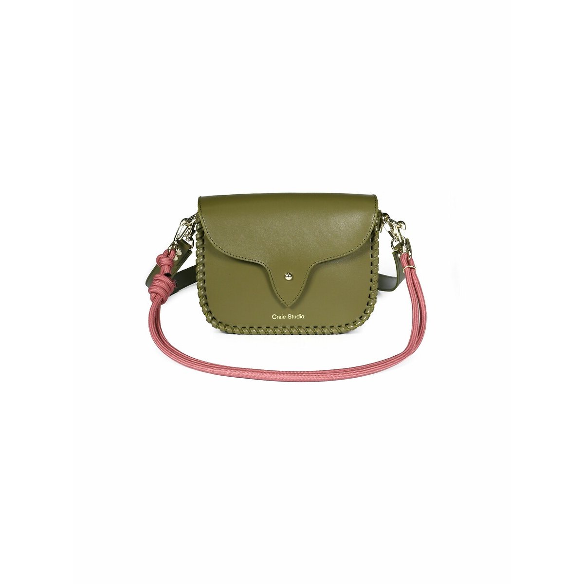 Clutch em pele WEST, Craie Studio