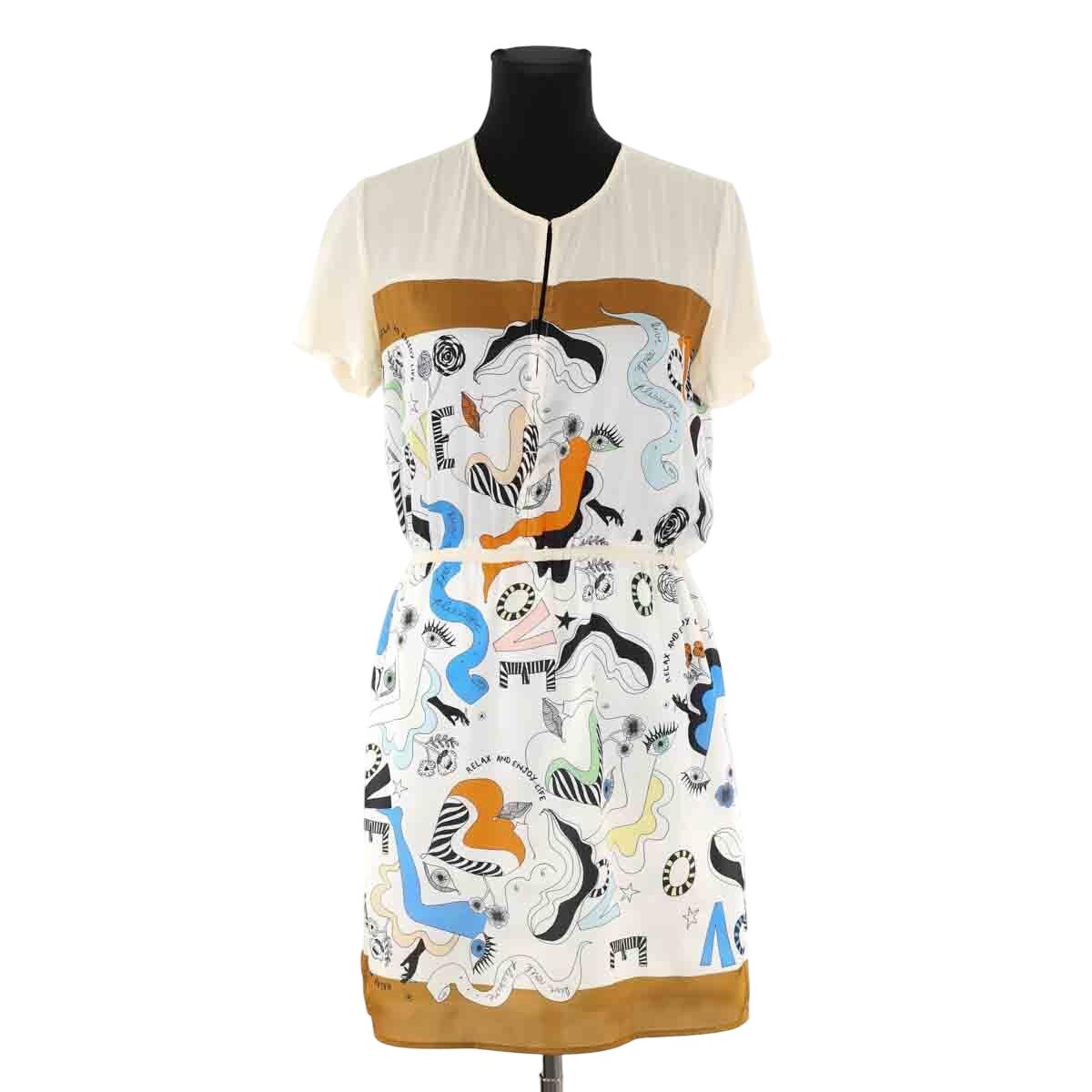 Robe - Très Bon État ecru, SANDRO