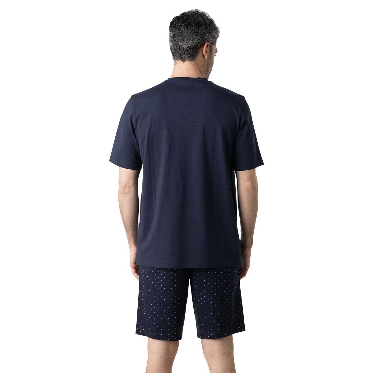 Pyjama court homme Cadeau Eminence bleu marine/imprimé, EMINENCE