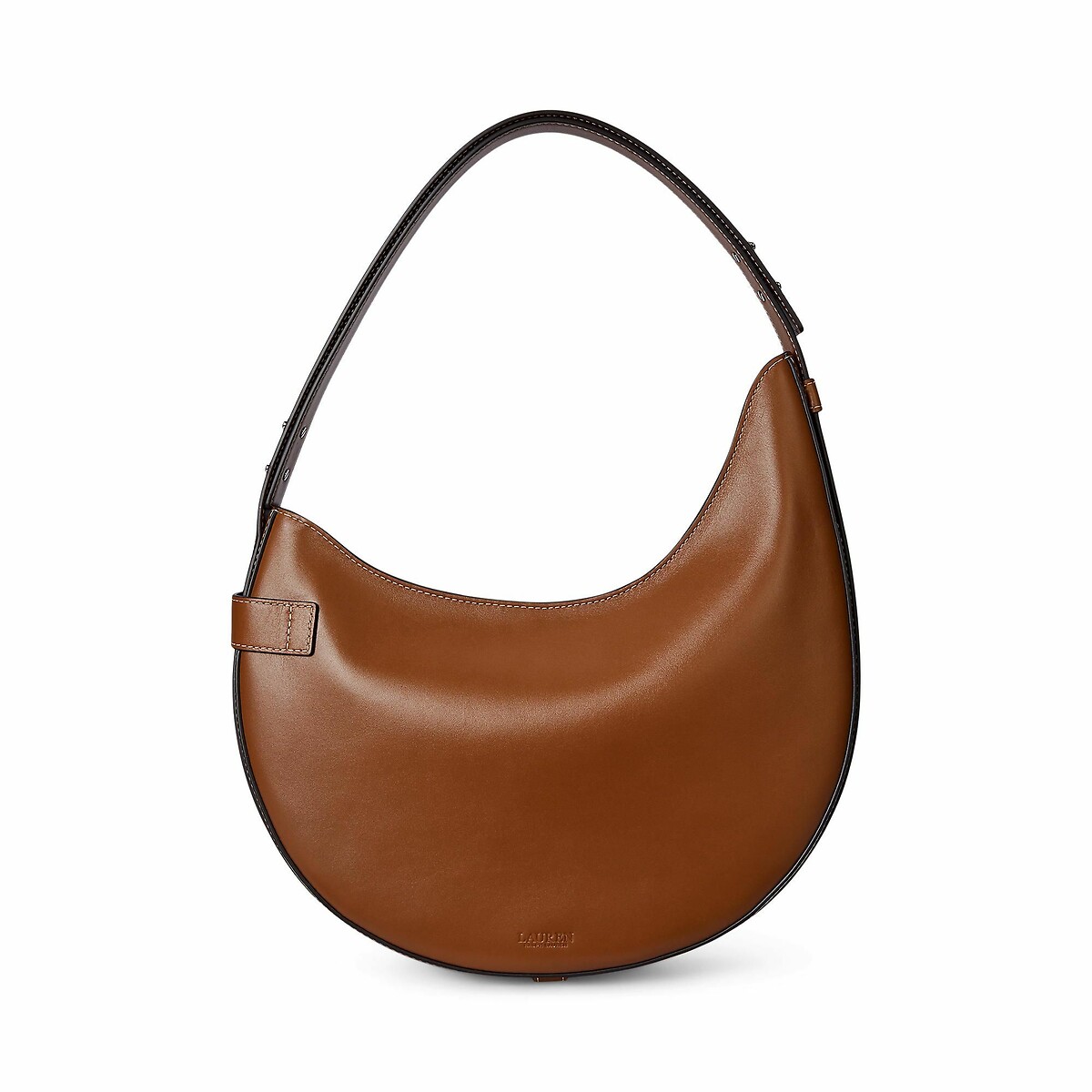 Sac porté épaule en cuir, TASHA L camel, LAUREN RALPH LAUREN