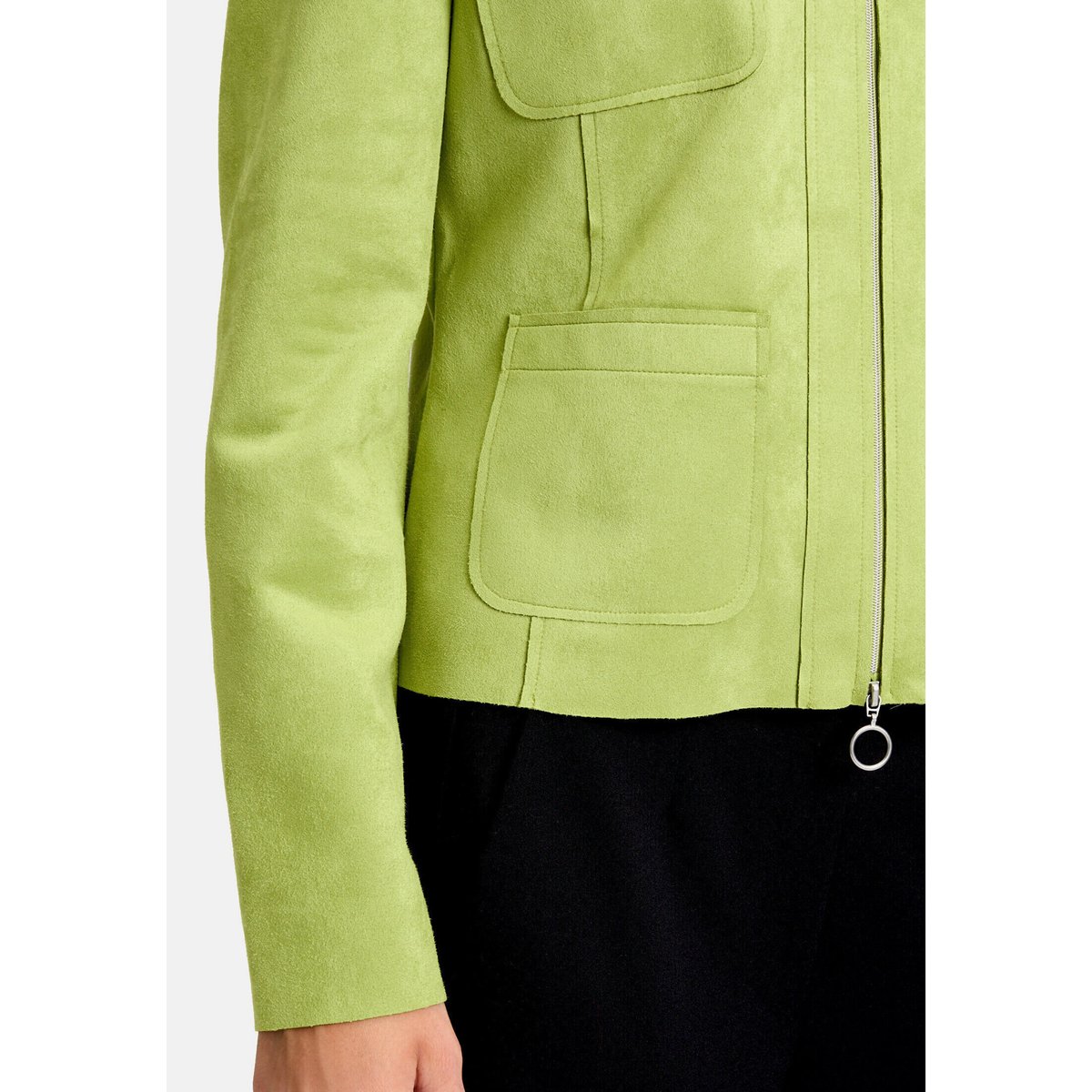 Veste blazer à fermeture zippée fresh moss, BETTY BARCLAY