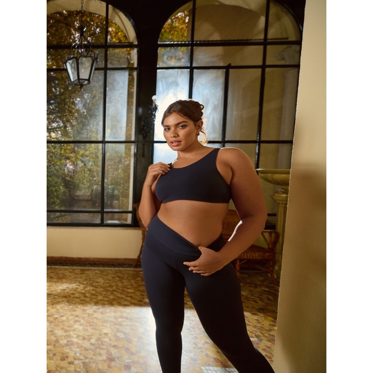 Soutien-gorge brassière de sport préformée sans armatures FREE MOVE gris, LISCA