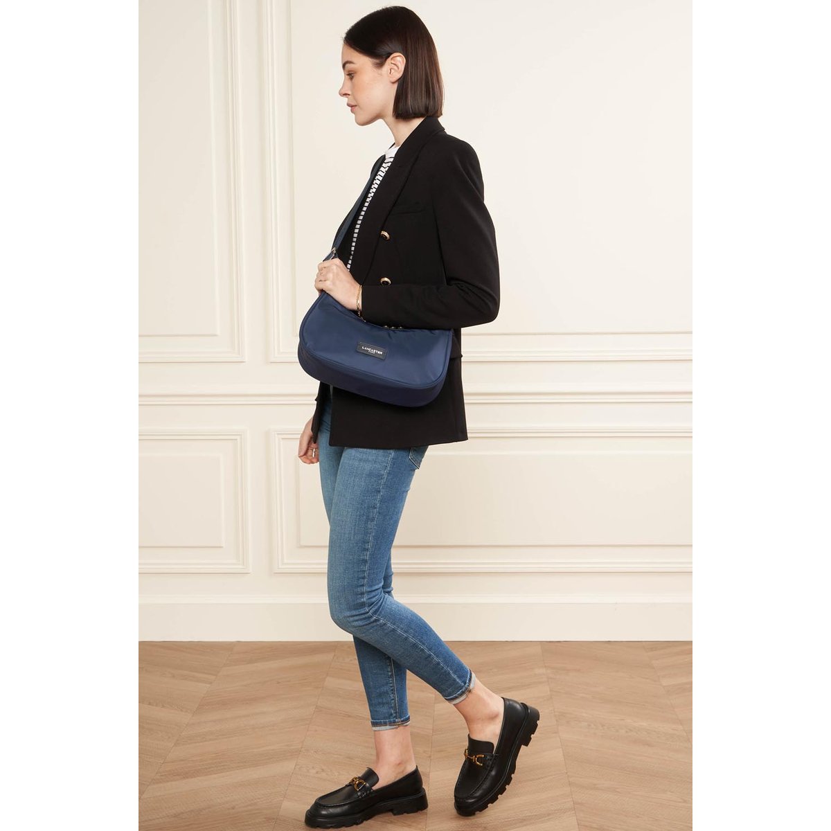 Sac besace BASIC VITA bleu foncé, LANCASTER