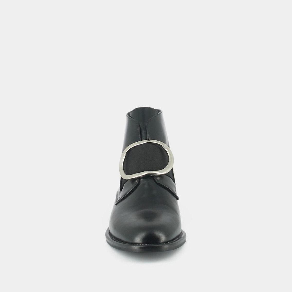Bottines cuir à boucle Dida noir, JONAK