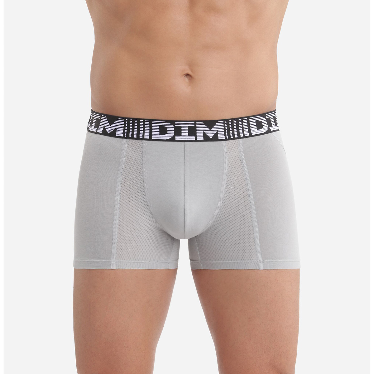 Lote de 2 boxers 3D Flex Air preto + cinzento, DIM