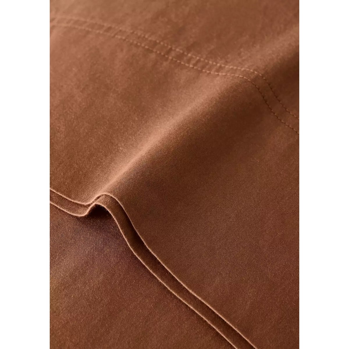 Taie d'oreiller coton lavé 45x110 cm caramel, MANGO HOME