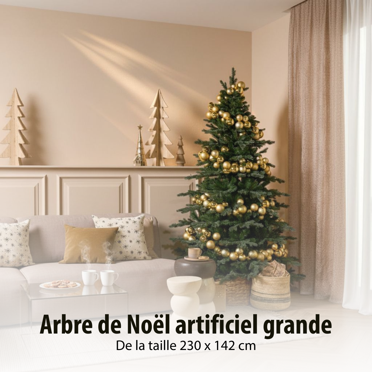 Sapin de Noël artificiel H230 cm SHERWOOD vert, TRIUMPH TREE