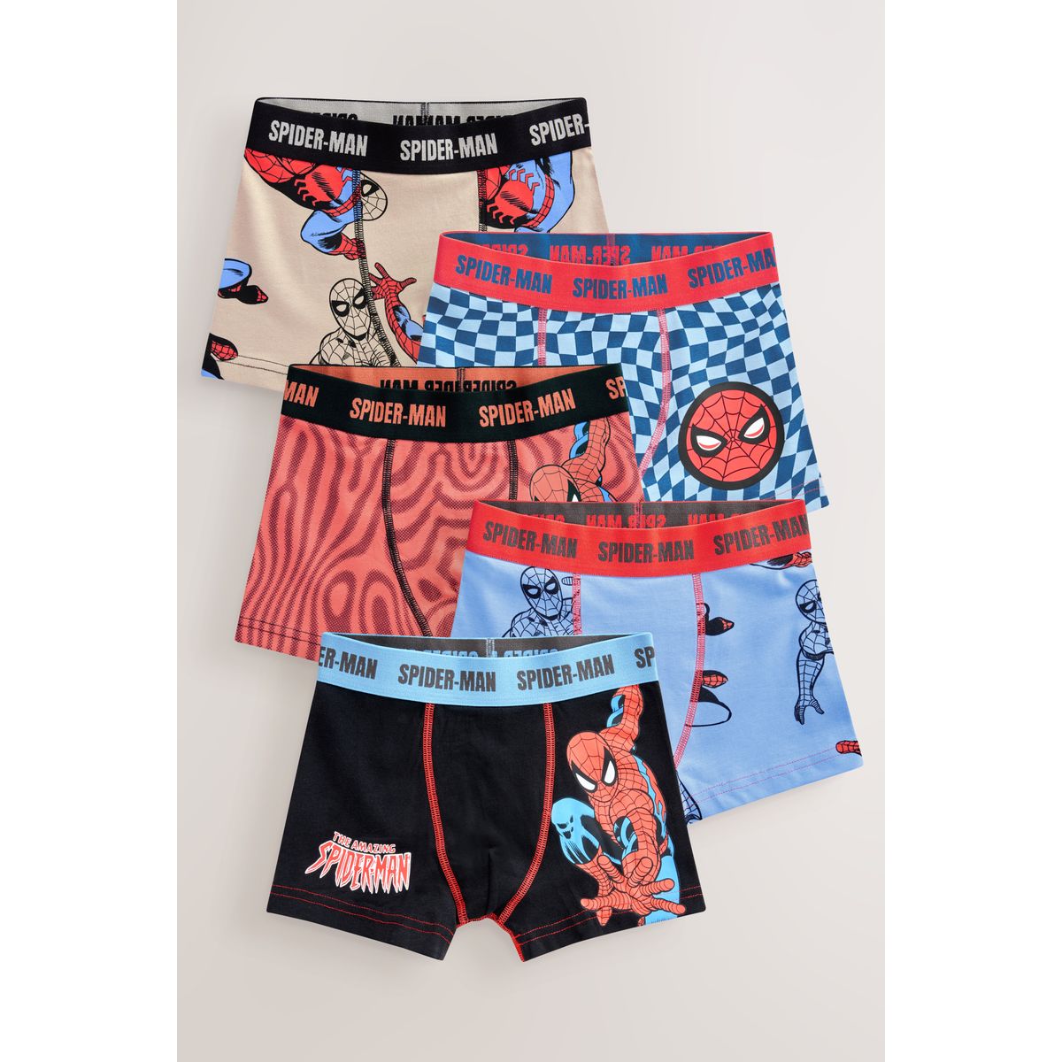 Boxer spiderman, lot de 5 rouge, NEXT