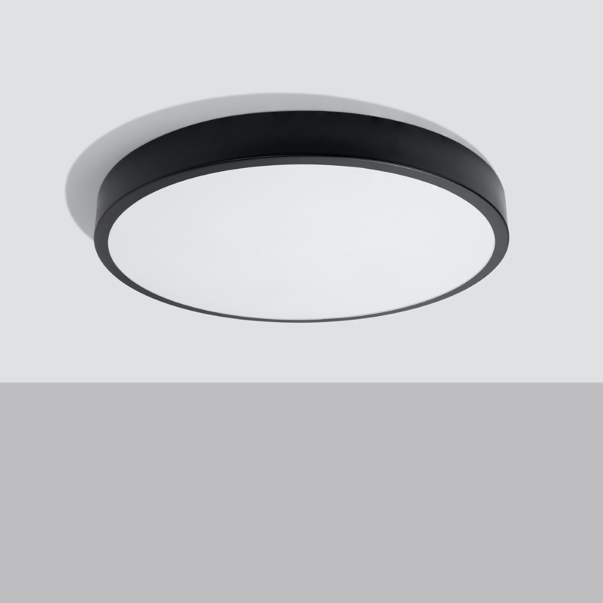 Plafonnier Aluminium Noir LED 1 Onyx 60 noir, EDEN