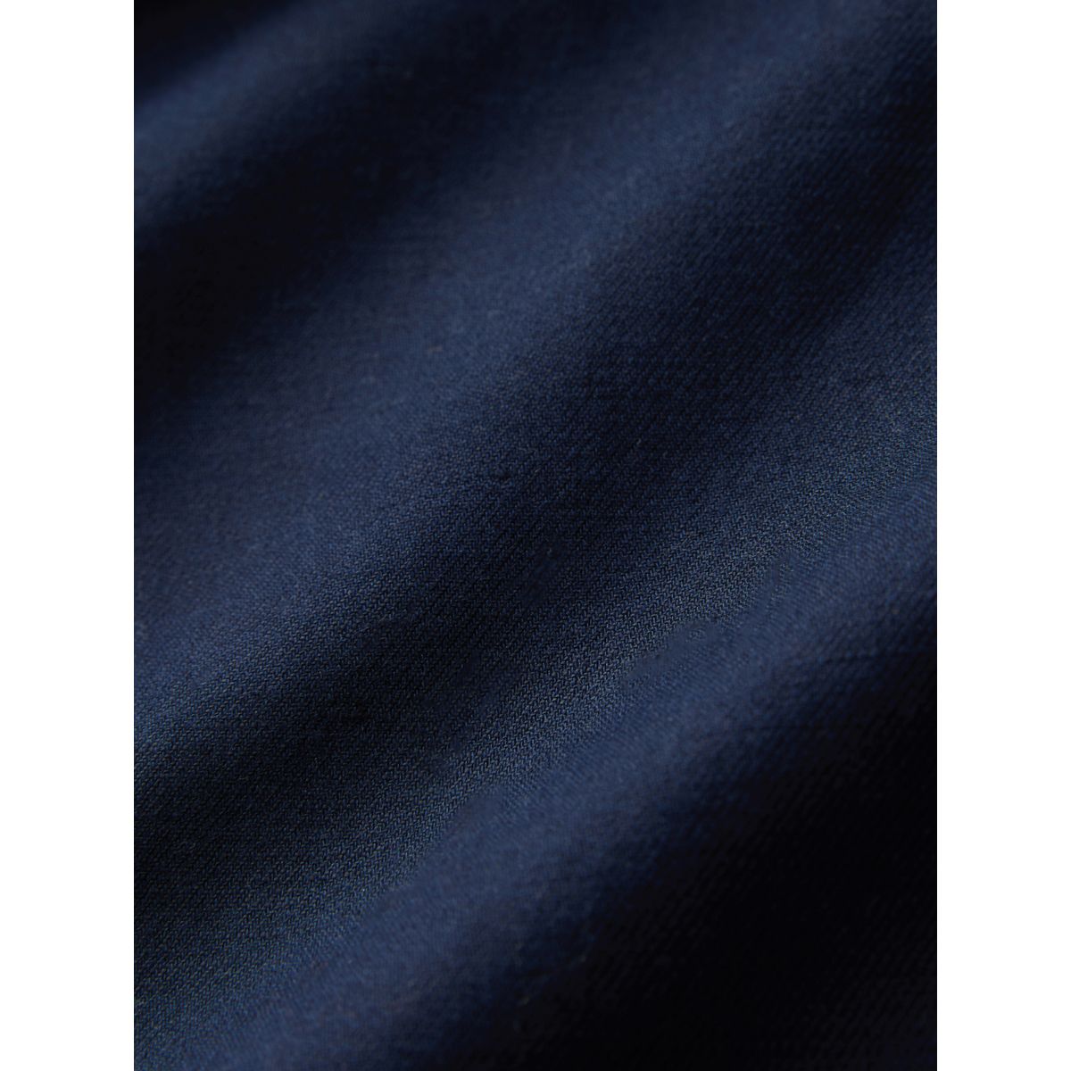 Pantalon chino en sergé de coton et lin bleu marine, NEXT