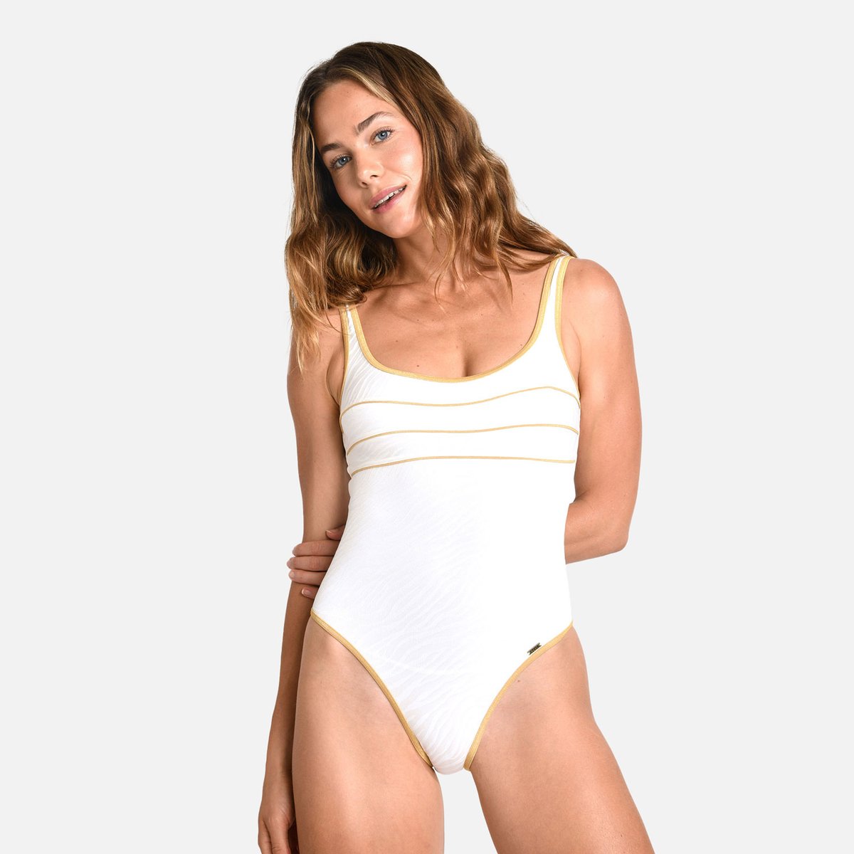 Maillot de bain 1 pièce Ancolie - BELLEMARE ecru, LIVIA