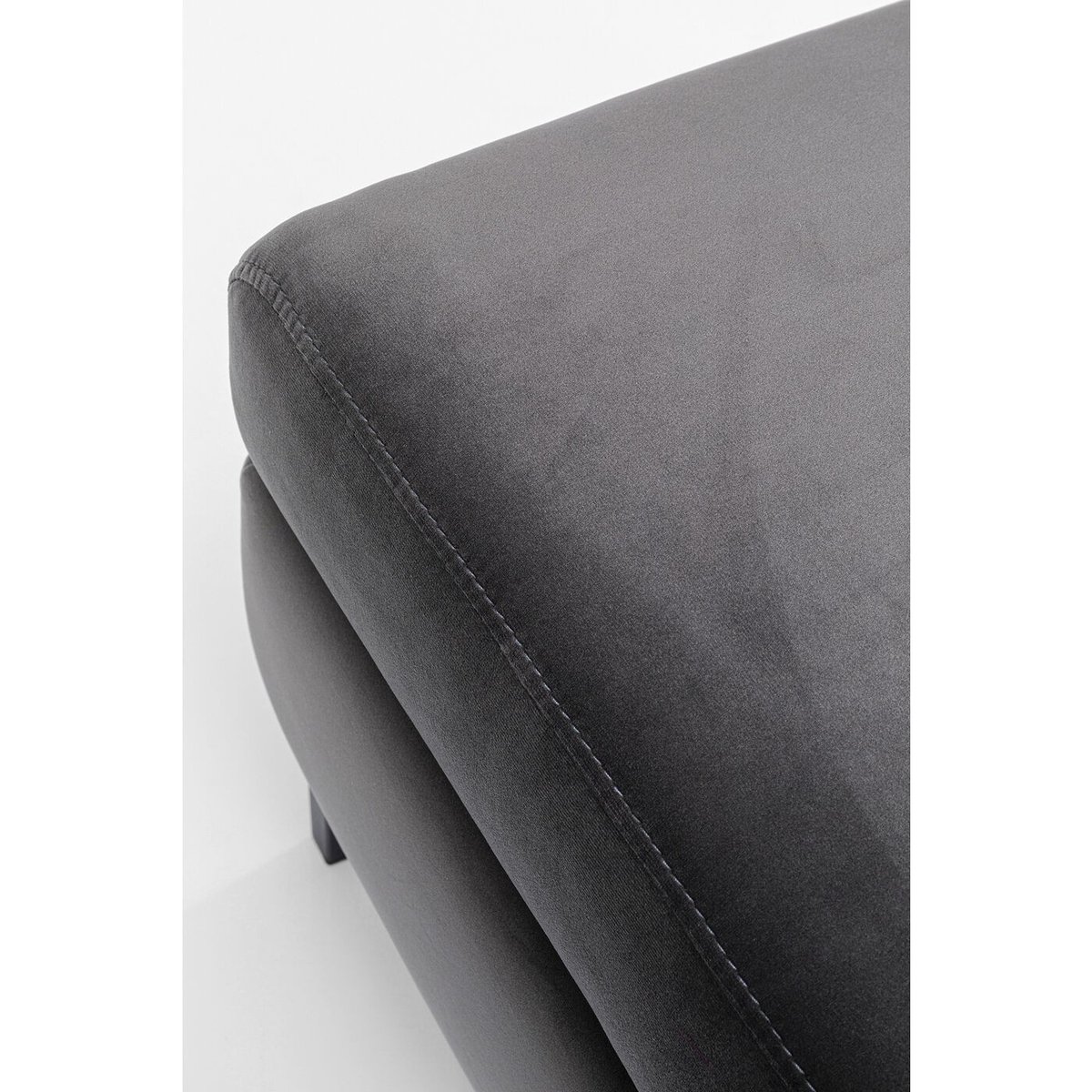 Repose-pieds en velours, GIANNI gris, KARE DESIGN