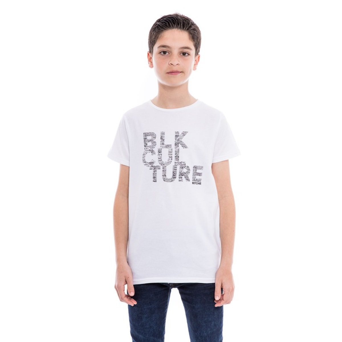 T-shirt Col Rond Nomade blanc, RITCHIE