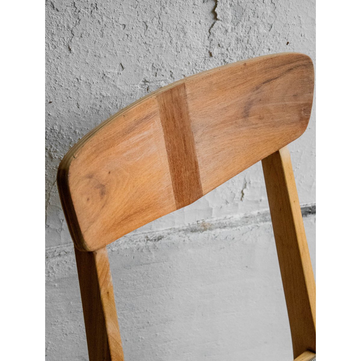 Lot de 4 chaises en chêne clair Alma N°1400 - Bon état bois clair, DEBONGOUT