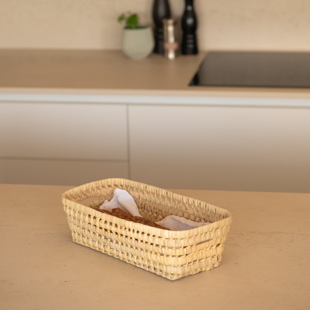 Corbeille à pain feuilles de palmier - LOJI naturel, HOME MAISON