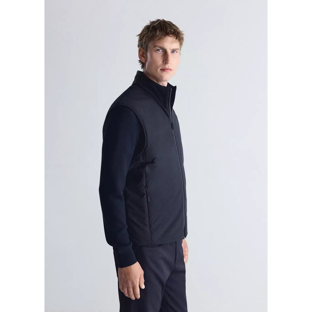 Gilet à zip Thermolite® bleu marine, MANGO MAN