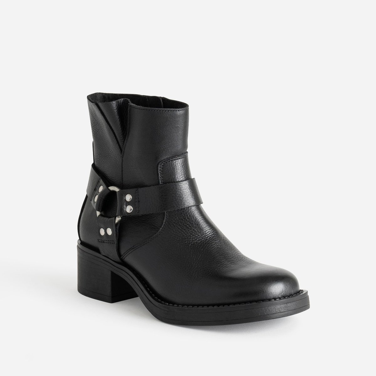 Boots en cuir ADENNA noir, TEXTO