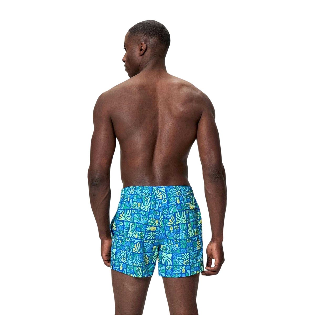 Short de bain motif/style imprimé intégral REDONDO EDGE VOLLEY bleu saphir, SPEEDO