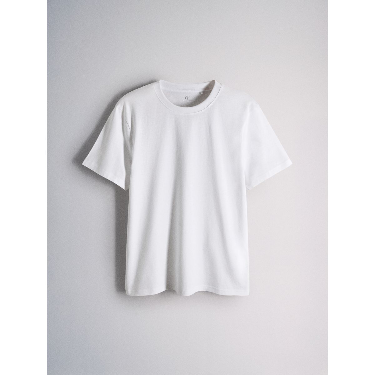 T-shirt léger à manches courtes, lot de 4 gris/blanc, NEXT