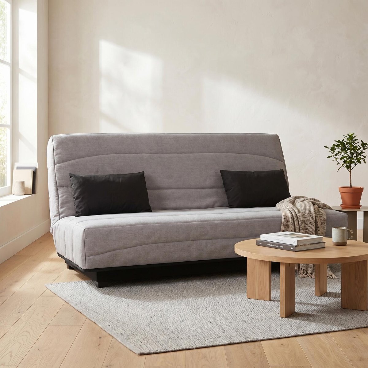 Banquette CC ESTEBAN 130 x 190, cape framboise gris, RELAXIMA