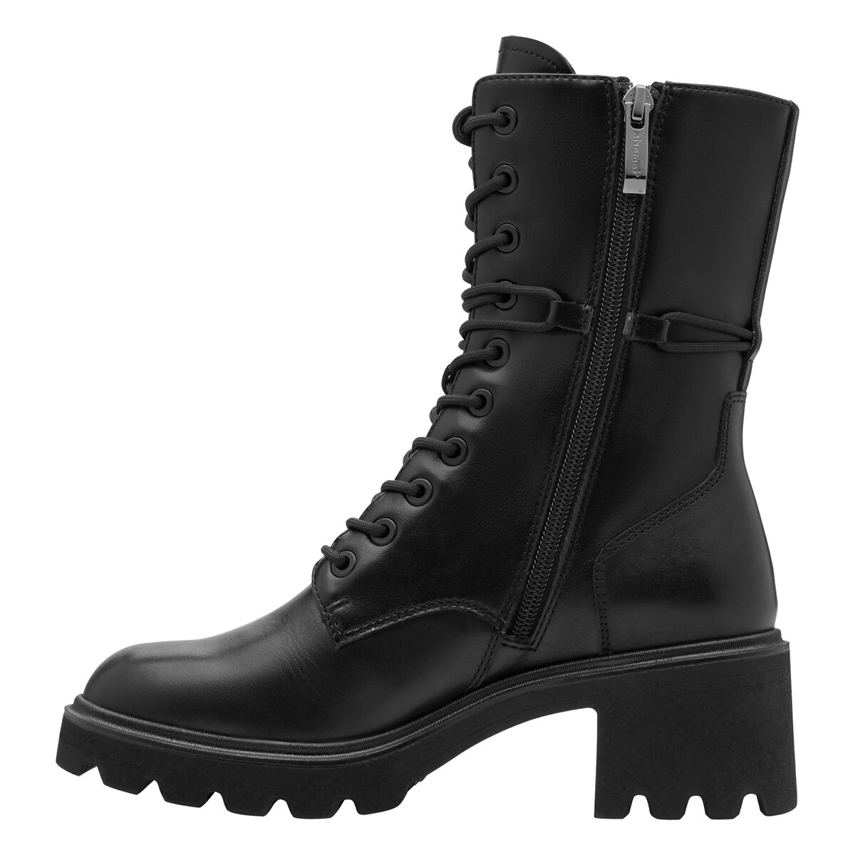 Lace-Up Ankle Boots black, TAMARIS