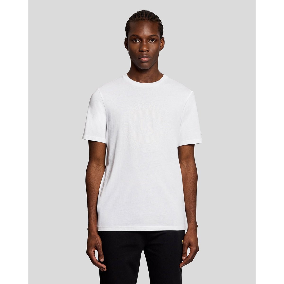 T-shirt Sports graphique logo blanc, LYLE & SCOTT