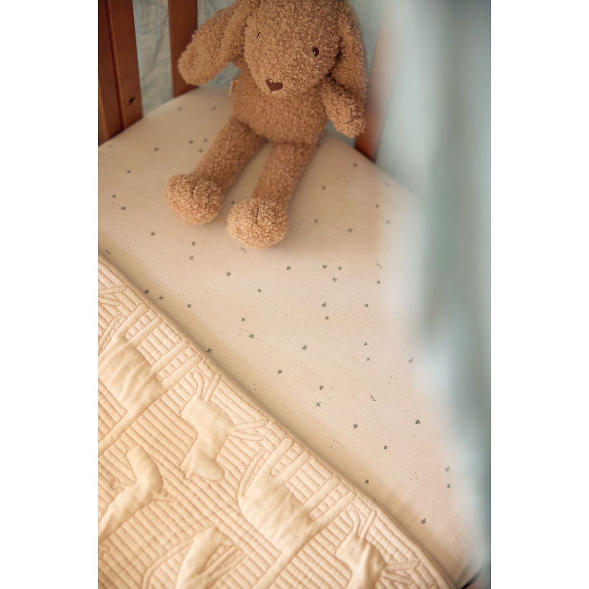 Couverture en coton beige, marron, JOLLEIN