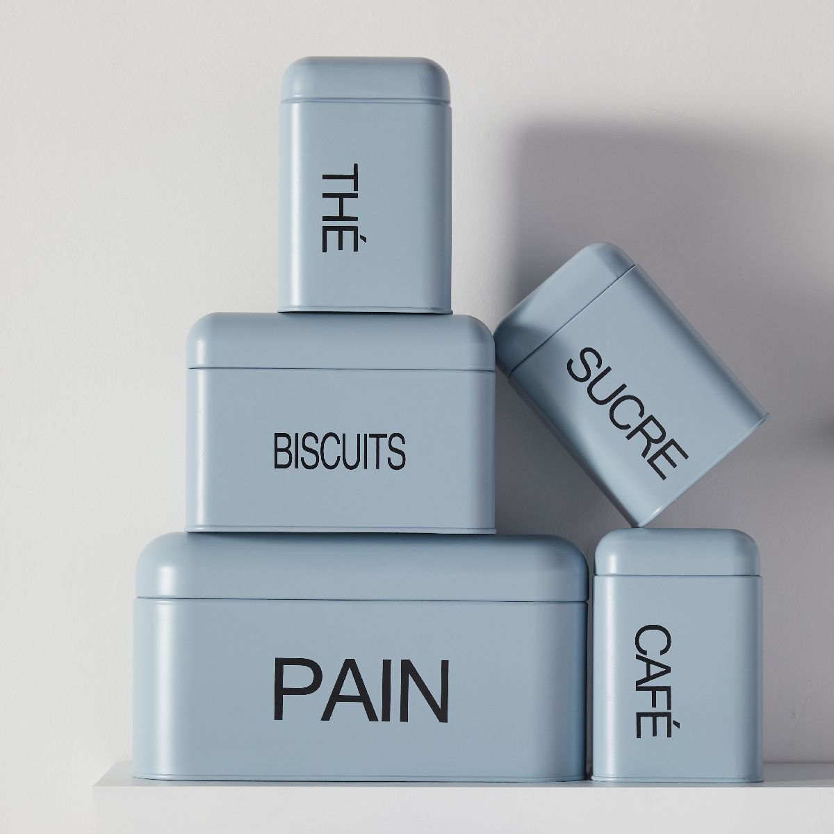 Boîte à biscuit métal KITCHEN bleu, UTILITY