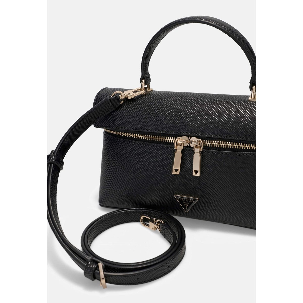 Mini Sac Danielle Canister noir, GUESS