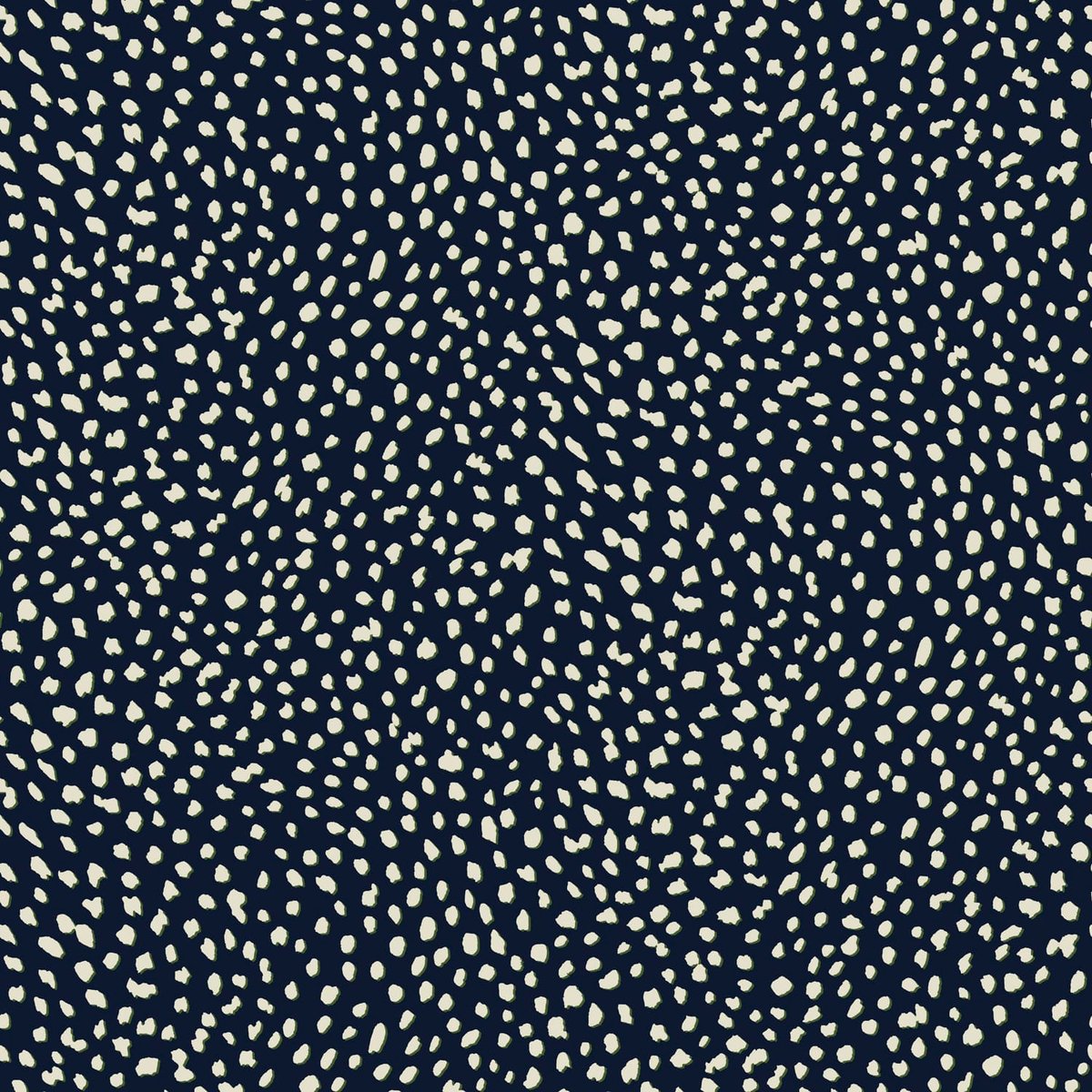 Papier peint Moucheté plumage de pintade bleu, JOULES