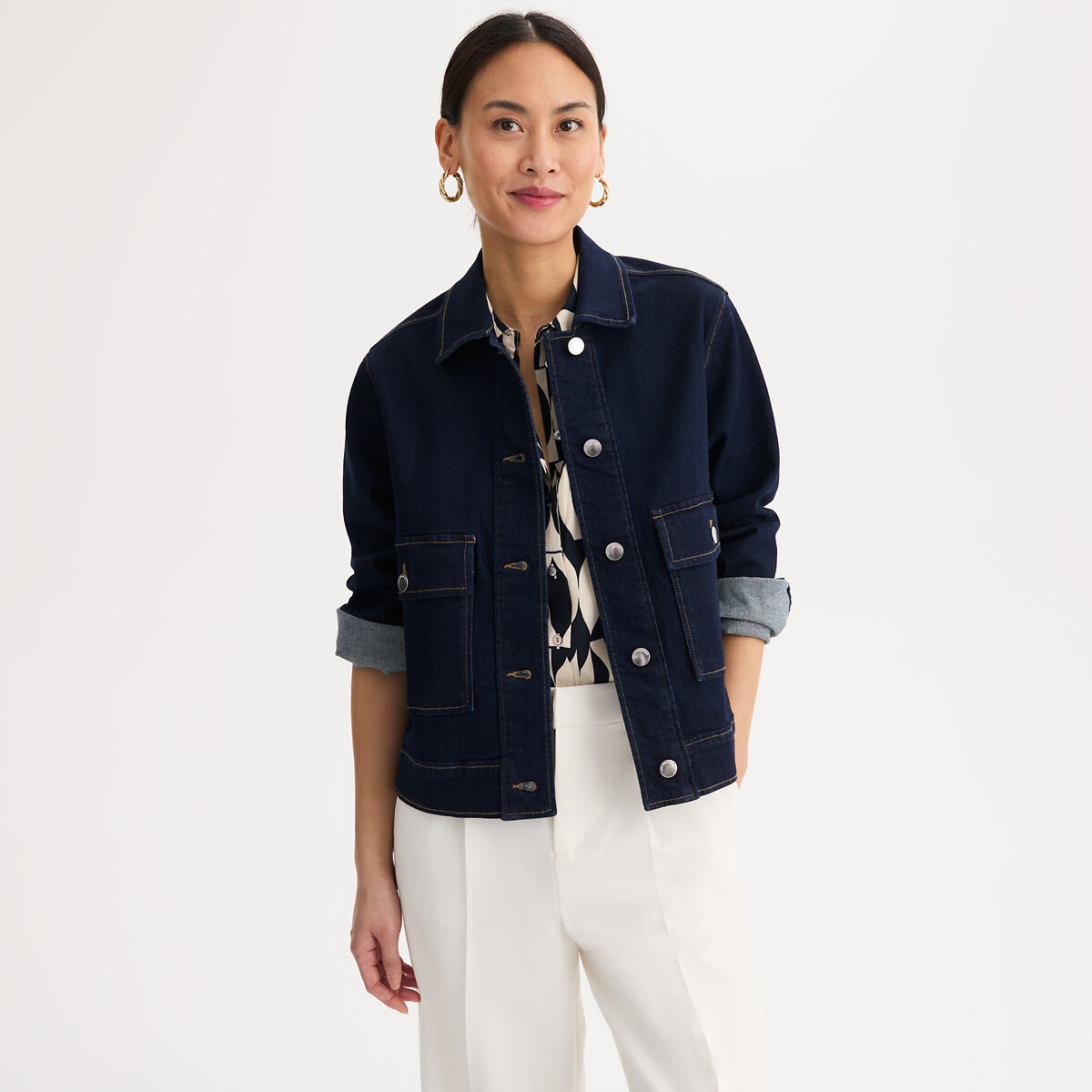 Veste en jean, coupe ample denim brut, ANNE WEYBURN