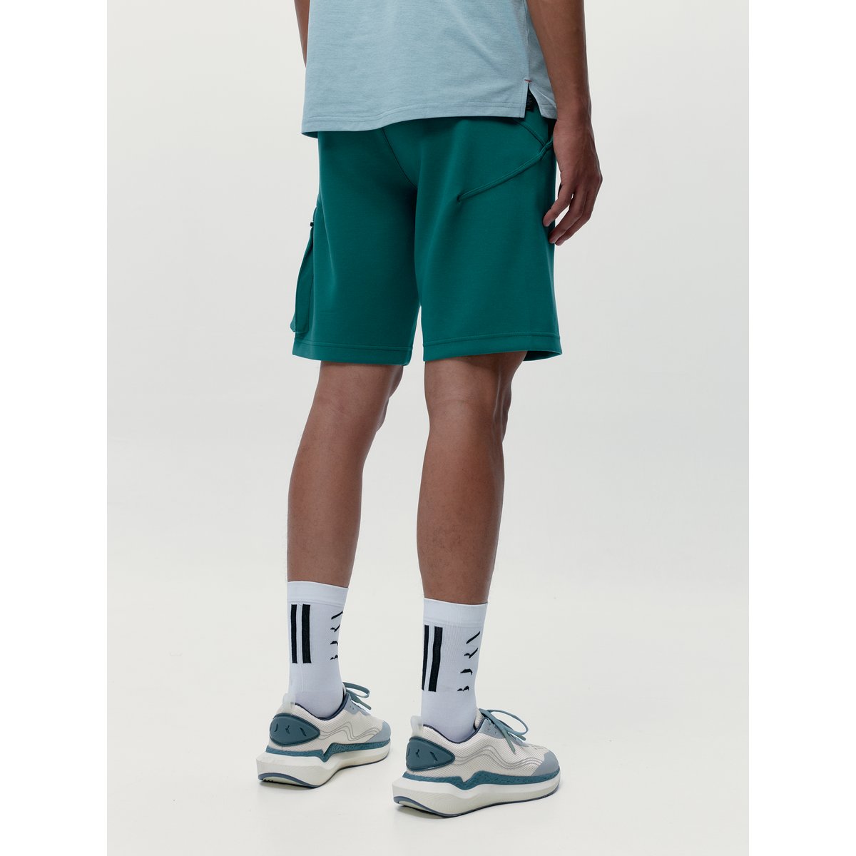 Short de sport homme Halong Avec poches séchage rapide vert biscaye, BORN