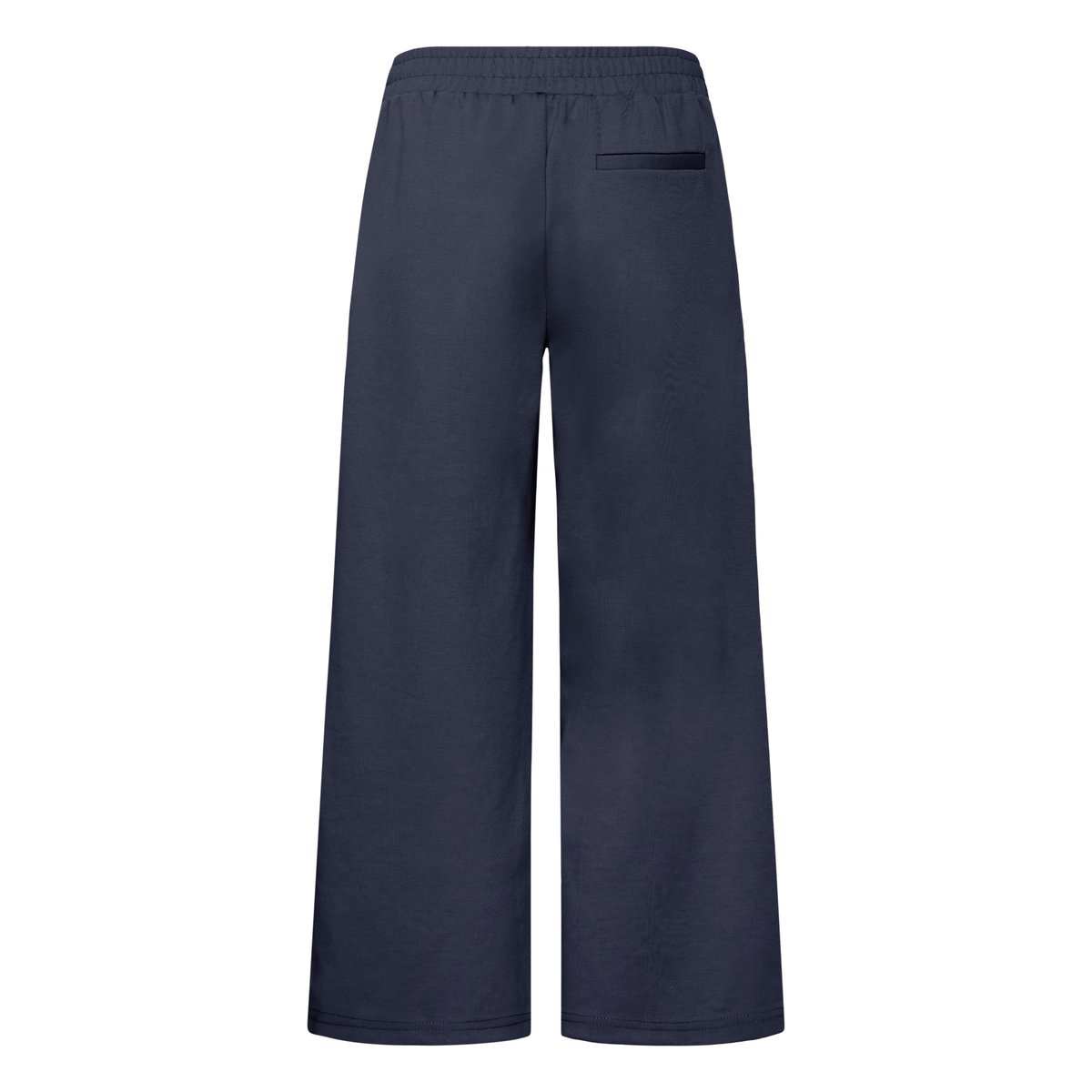 Pantalon coupe droite, jambes larges, longueur cheville bleu total eclipse, ICHI