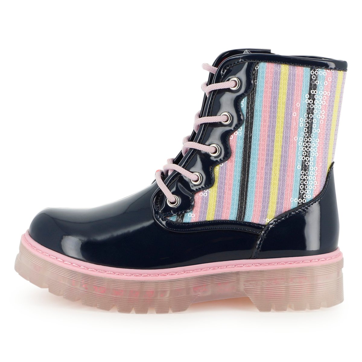 Bottines à lacets indigo blue, BILLIEBLUSH