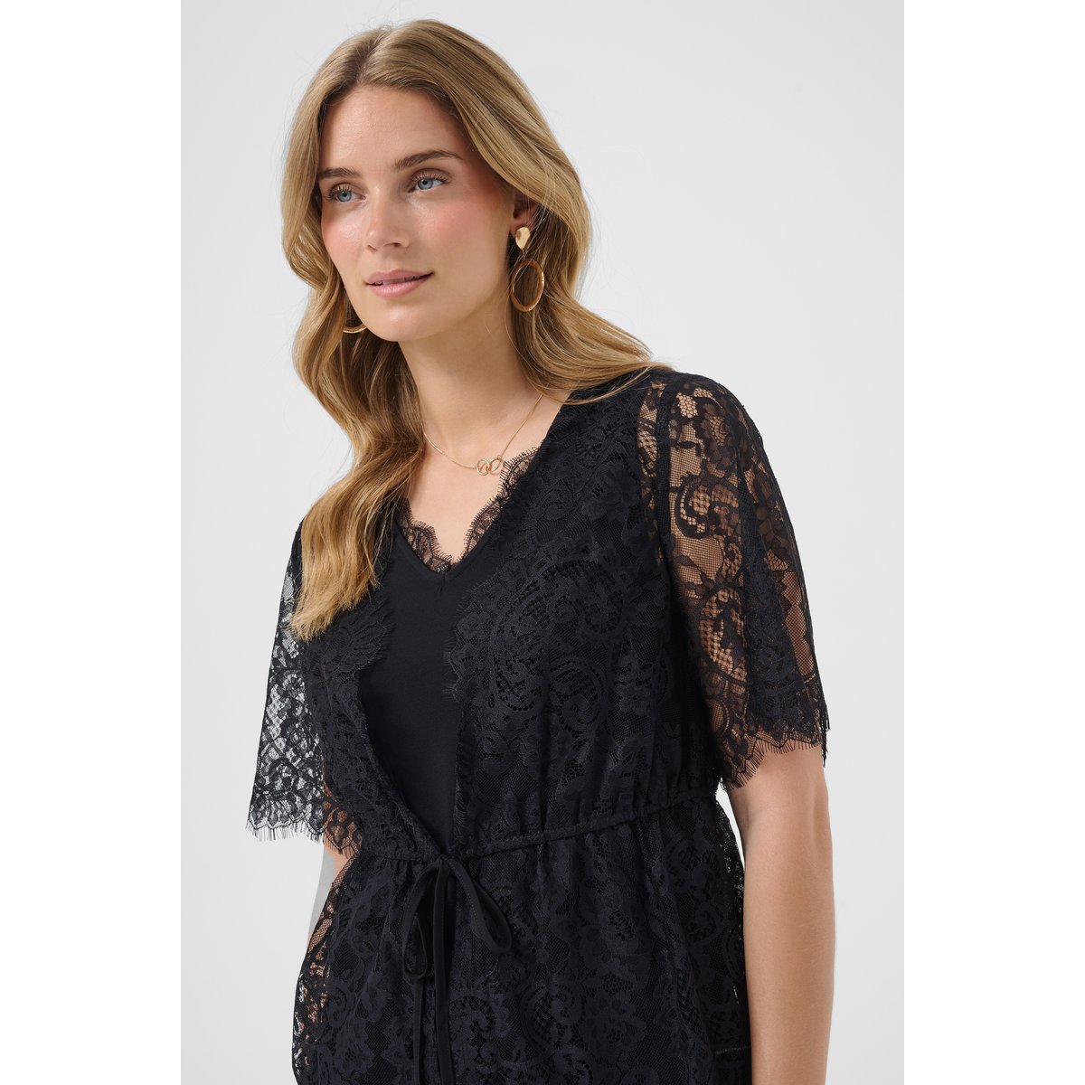 Blouse à manches courtes noir pitch black, CREAM