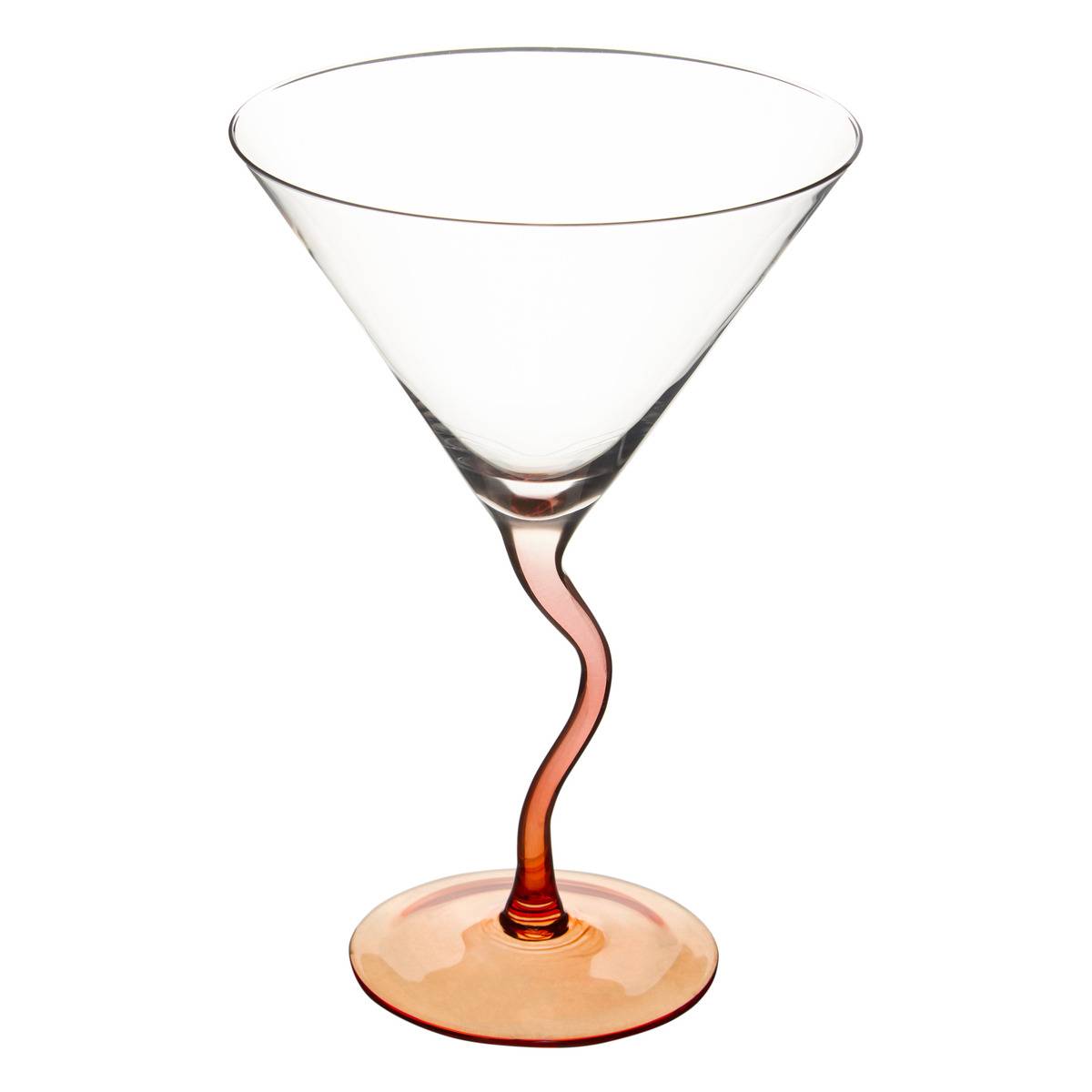 Lot de 4 verres à cocktail en verre HOMY orange, ATMOSPHERA