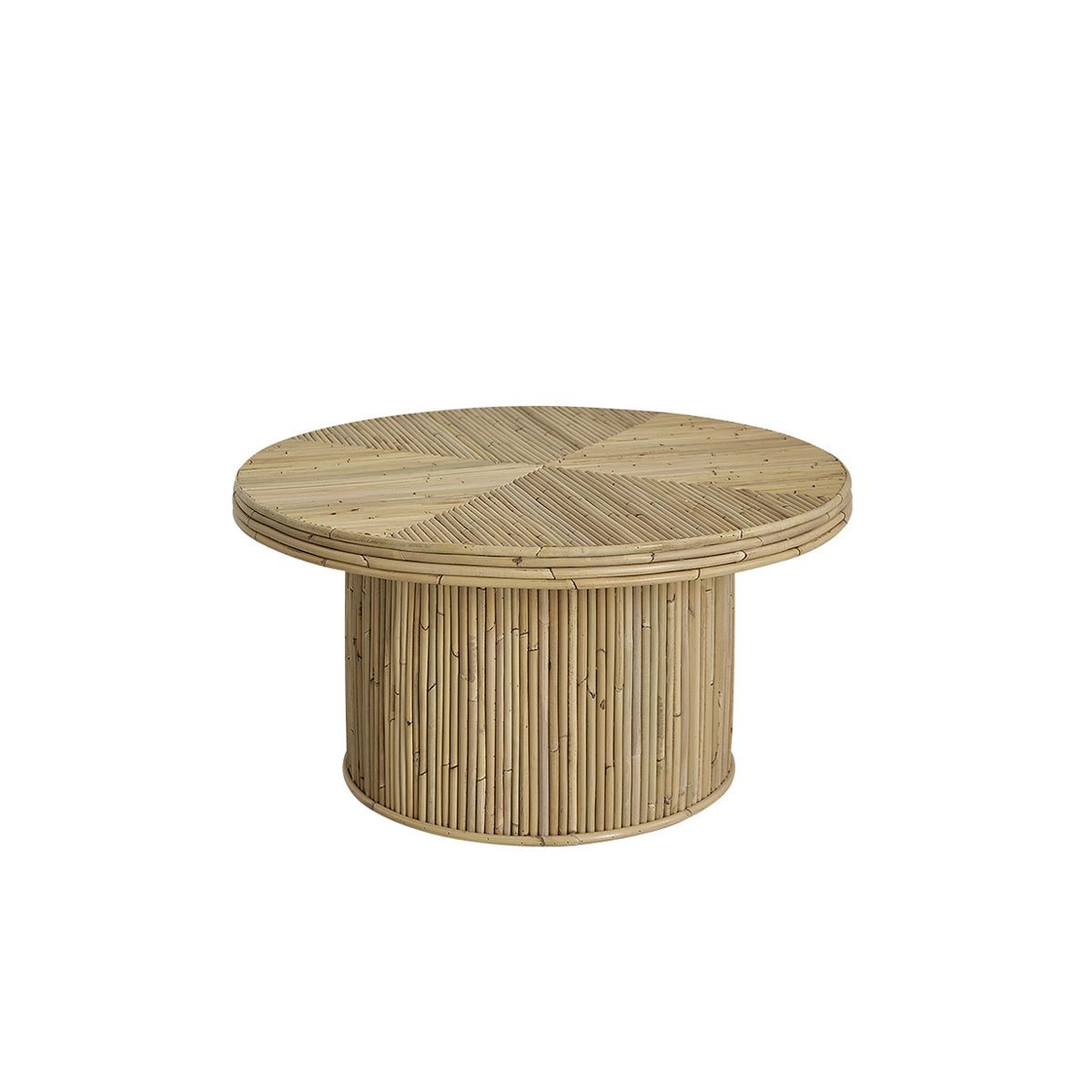 Table basse en canne de rotin 80 cm ALMA naturel, BERAH GETAH