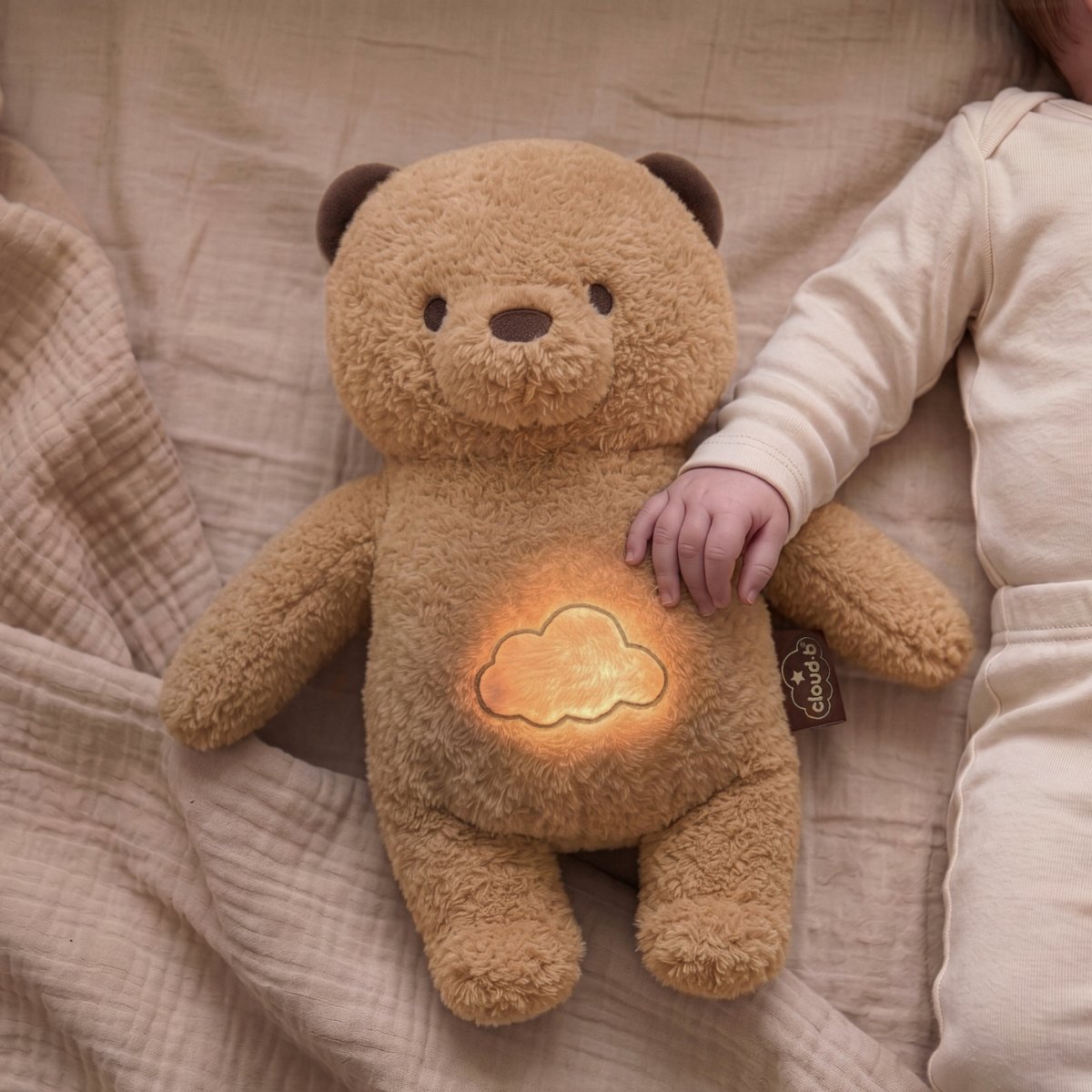 Ours musical et lumineux marron, CLOUD B