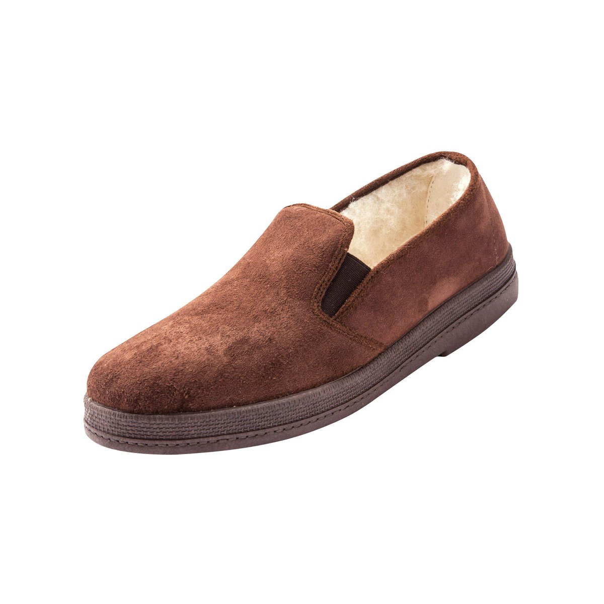 Sans-gêne mixtes en mouton véritable marron, PEDICONFORT