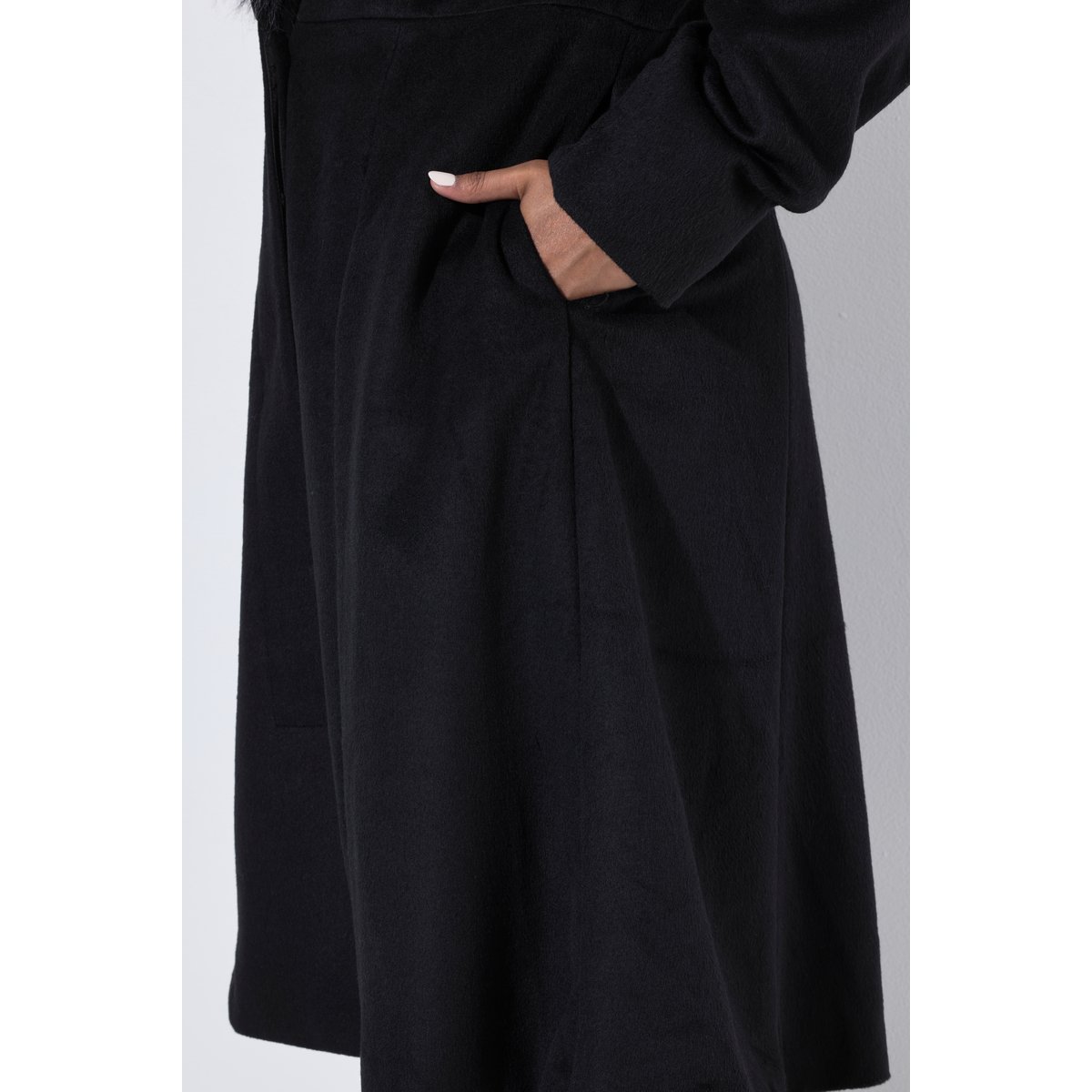 Manteau coupe princesse noir, ULLA POPKEN