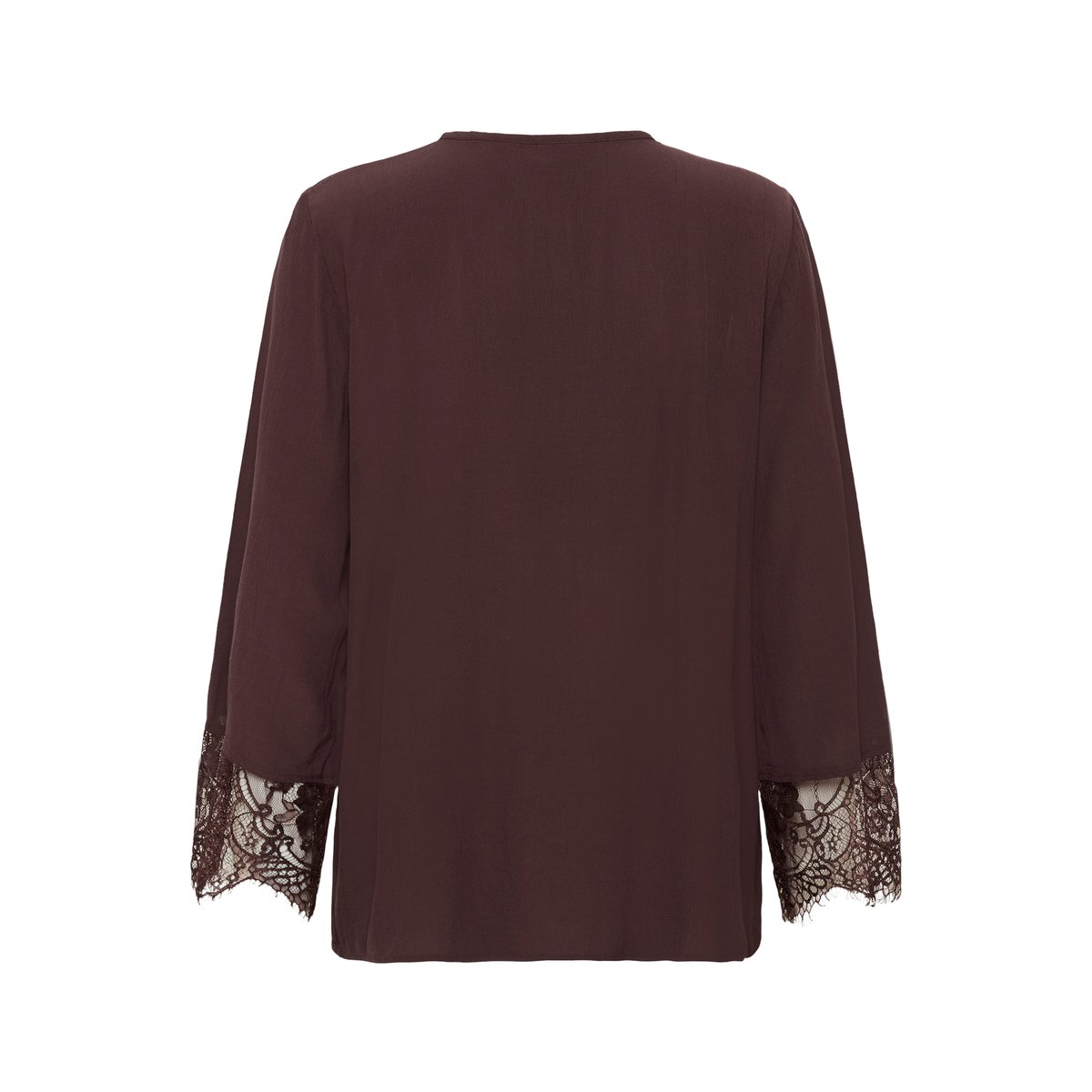 Blouse à manches longues bordeaux fudge, KAFFE