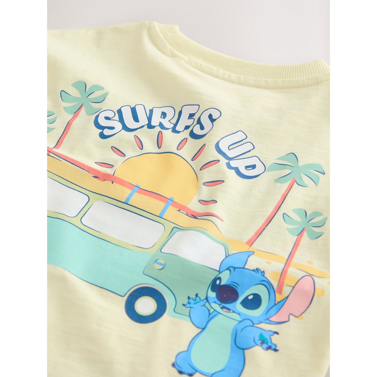 Ensemble short et t-shirt lilo stitch jaune, NEXT