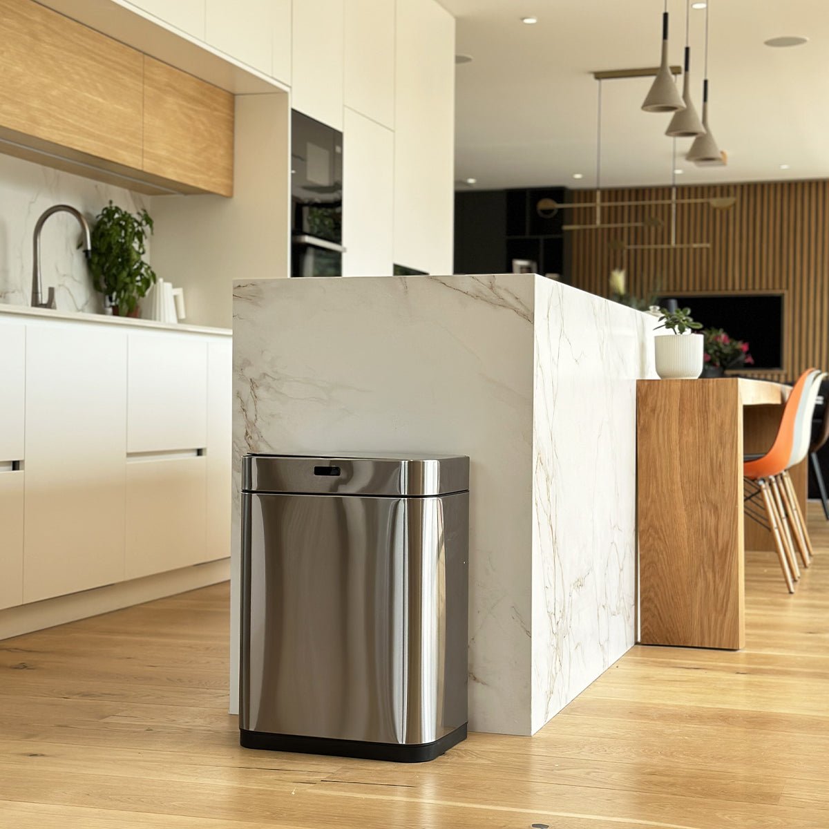 Poubelle de cuisine automatique UPPER argent, KITCHEN MOVE