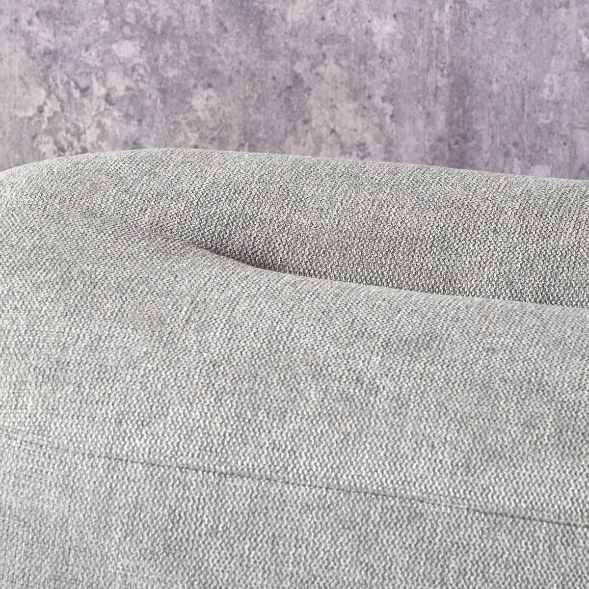 Carys Chenille Footstool light grey, SO'HOME